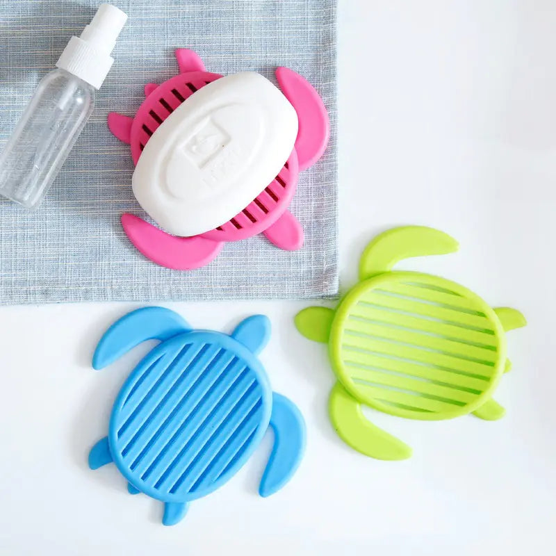 Creative Turtle Soap Dish in Candy Colors for Bathroom