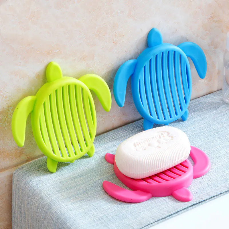 Creative Turtle Soap Dish in Candy Colors for Bathroom