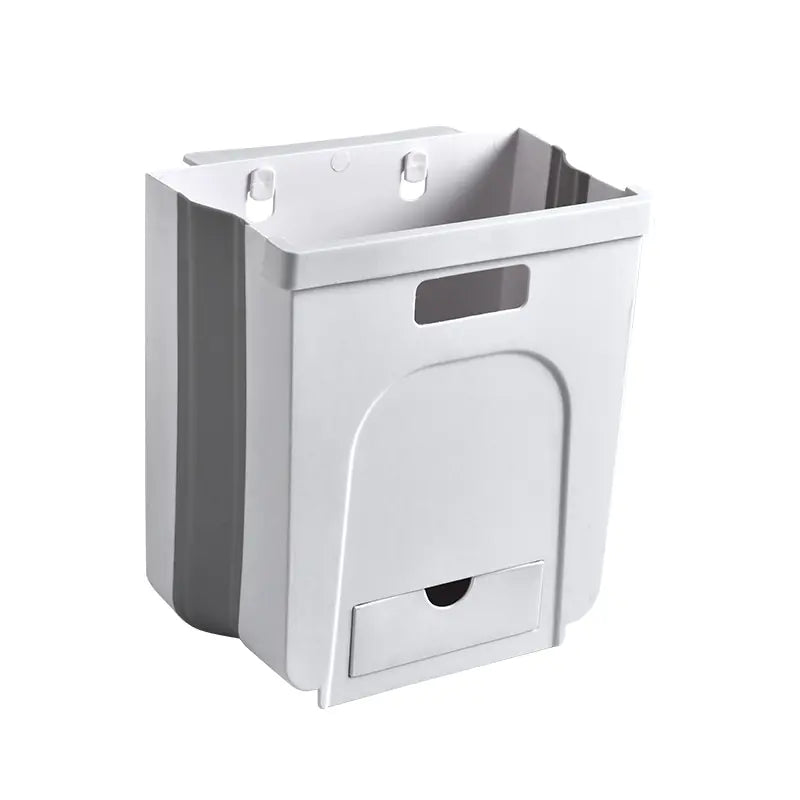 Large Wall-Mounted Folding Trash Can for Home Use
