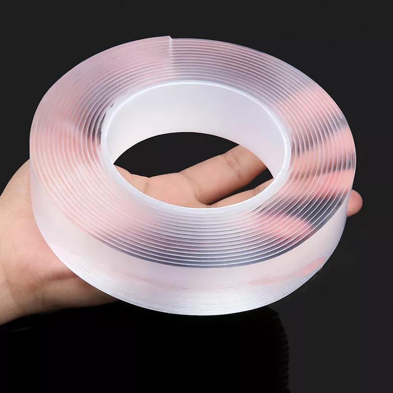 Nano Tape Double-Sided | Transparent, Reusable & Waterproof Adhesive – 1/2/3/5M | Kitchen & Bathroom Essential