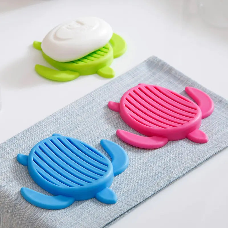 Creative Turtle Soap Dish in Candy Colors for Bathroom