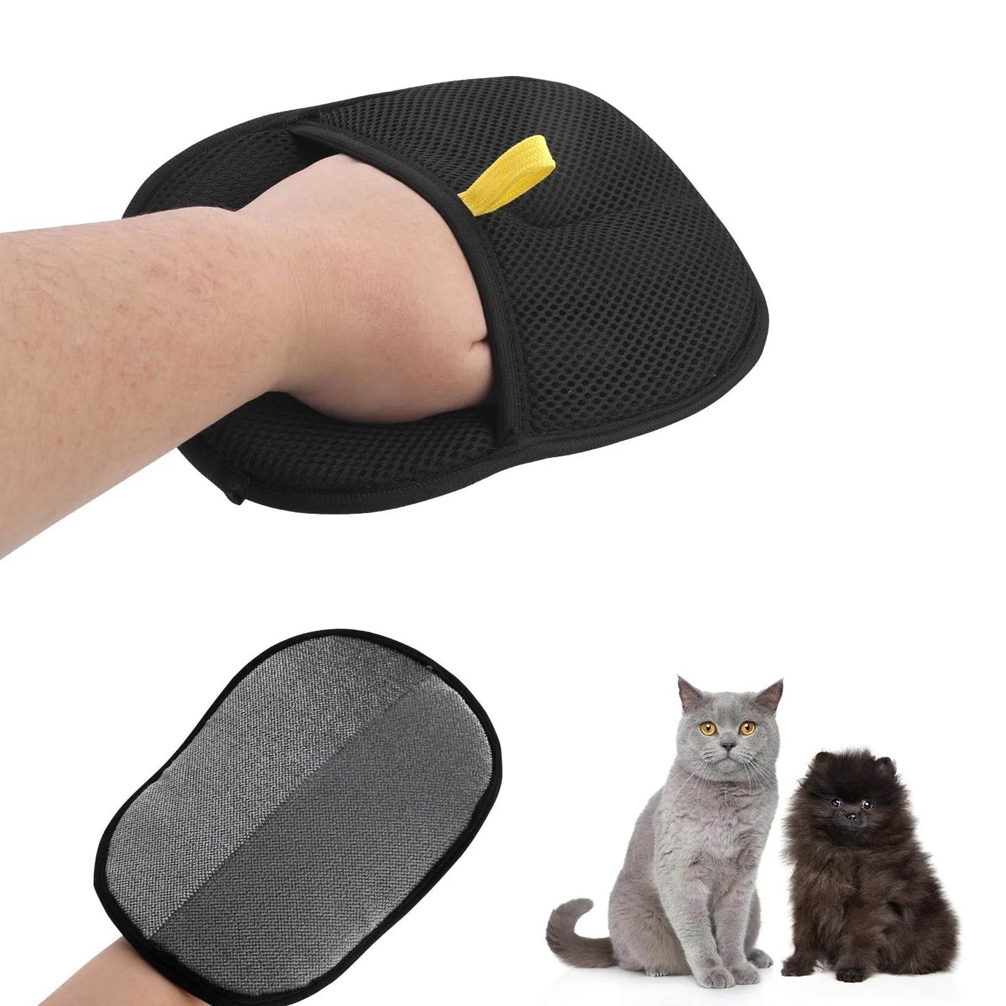 Reusable Pet Hair Removal Gloves โ Grooming & Static Fur Remover