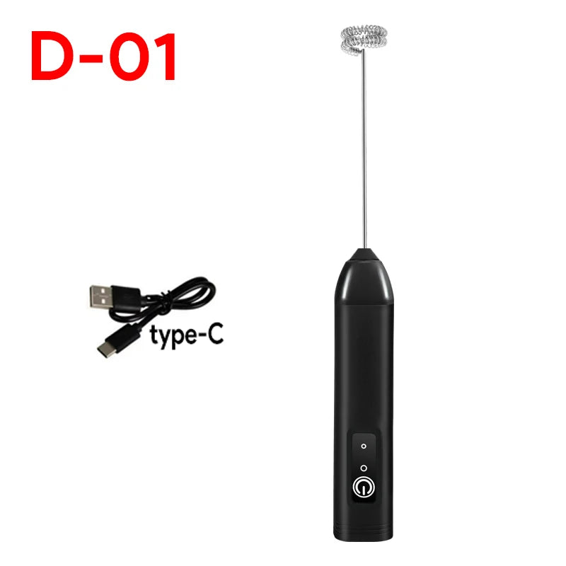 Rechargeable Milk Frother Handheld For Coffee