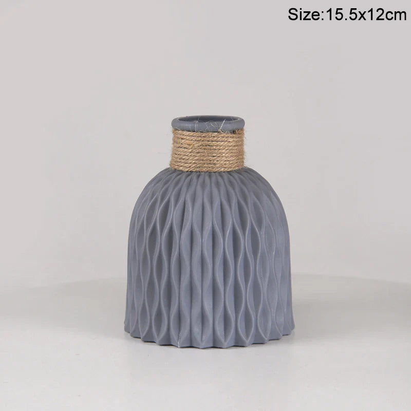 Modern Plastic Flower Vase Nordic Home Decoration