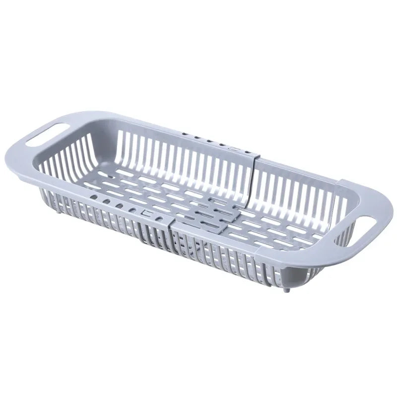 Foldable Kitchen Dish Drying Rack Stainless Steel Bowl Fruit Vegetable Dish Holder Sink Roller Organizer Basket Racks Tool