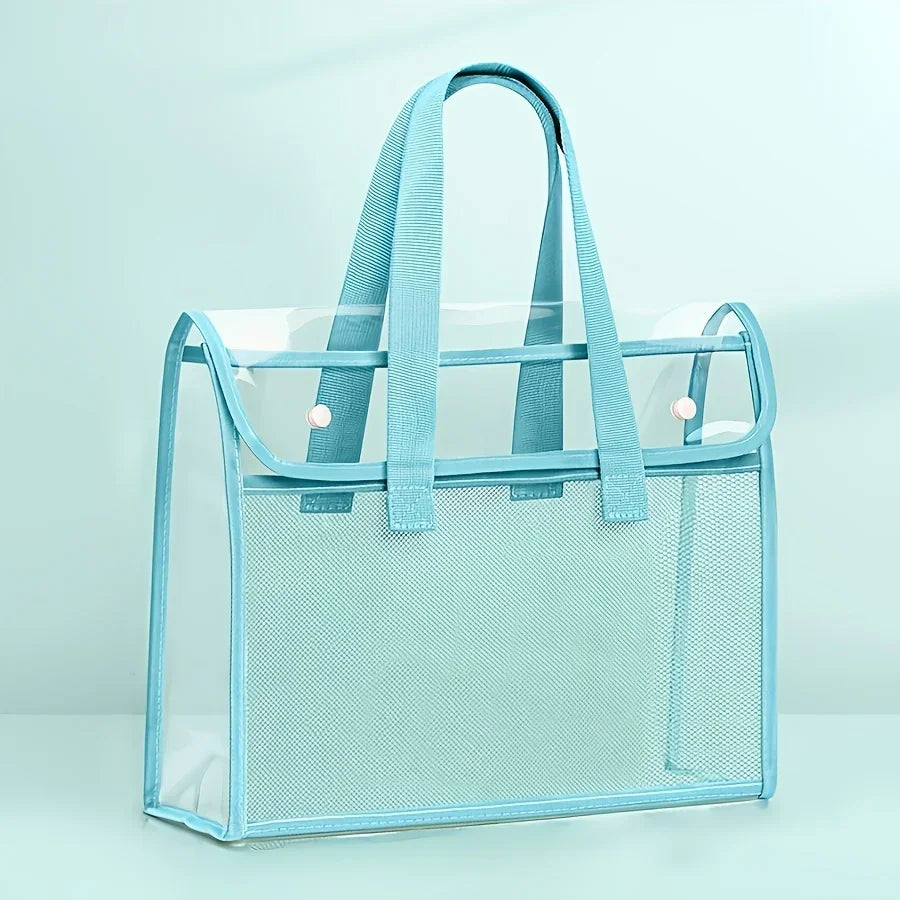 Large Capacity Portable Transparent Waterproof Expandable File Folder