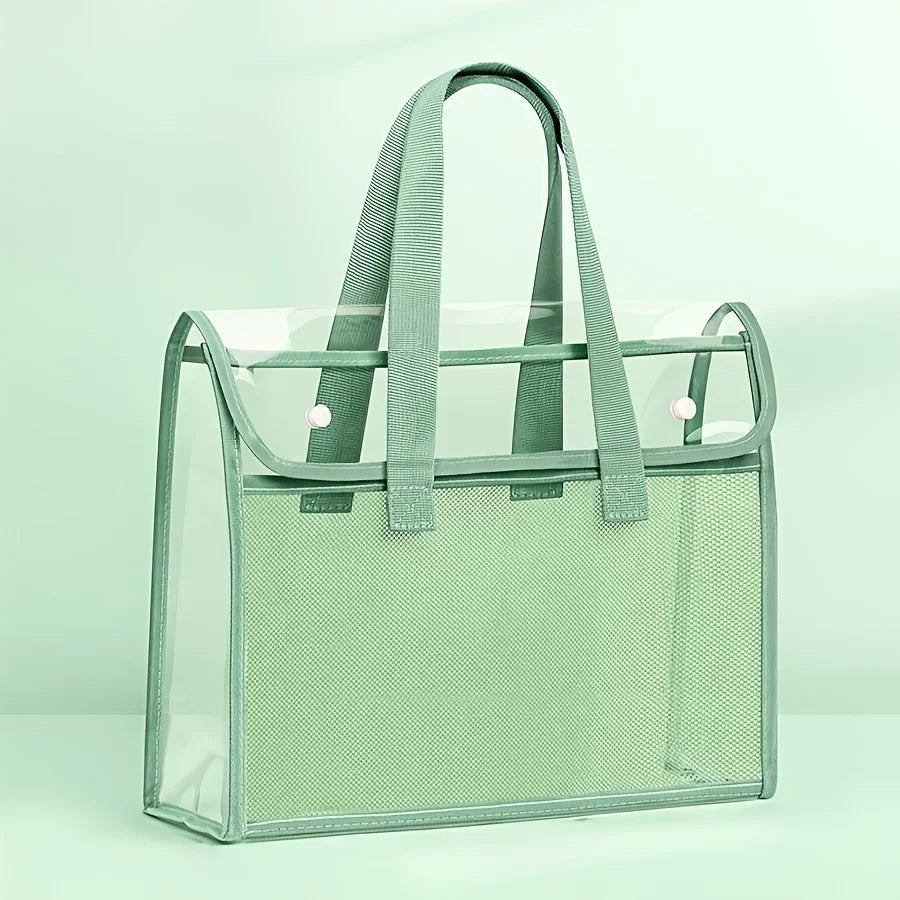 Large Capacity Portable Transparent Waterproof Expandable File Folder