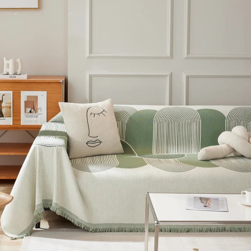 Nordic Tassel Throw Blanket Sofa Cover