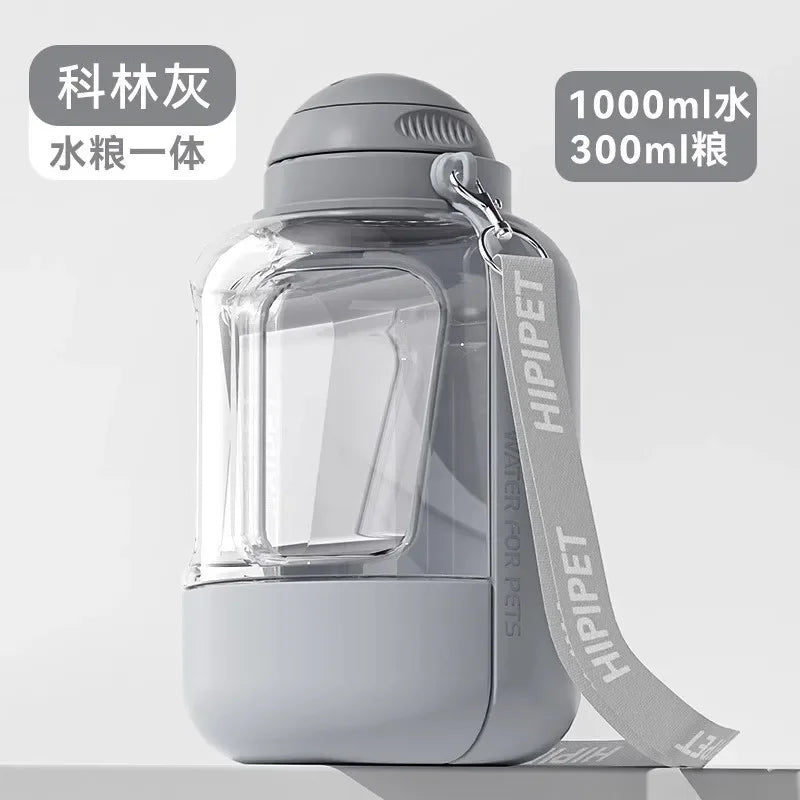 PawHydrate: Portable Pet Water & Food Bottle