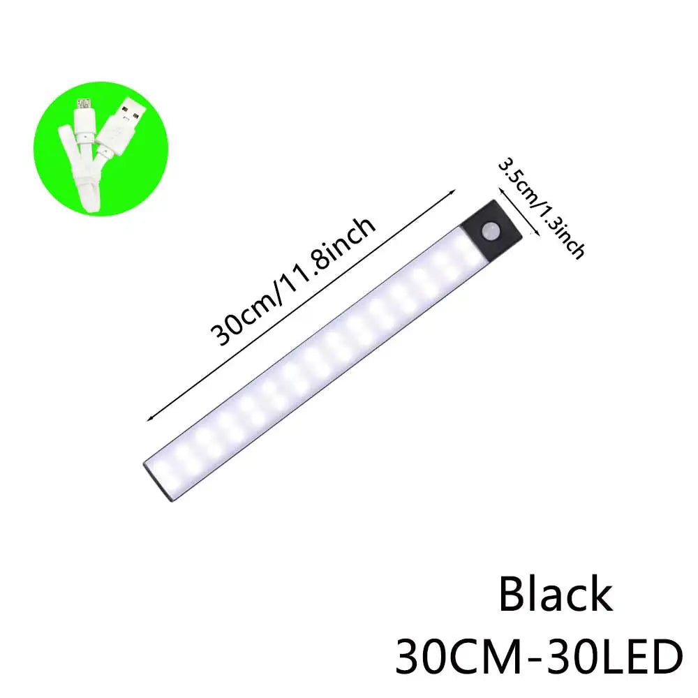 Motion Sensor Light Wireless LED Night Light USB Rechargeable Night Lamp Cabinet Wardrobe Lamp Under Backlight For Kitchen