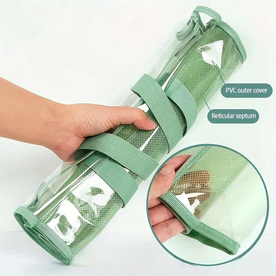 Large Capacity Portable Transparent Waterproof Expandable File Folder