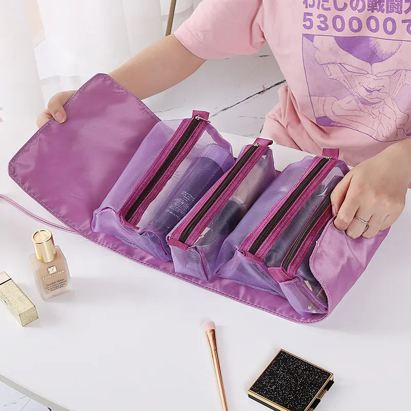 Travel Cosmetic Bag for Makeup and Toiletries Organizer