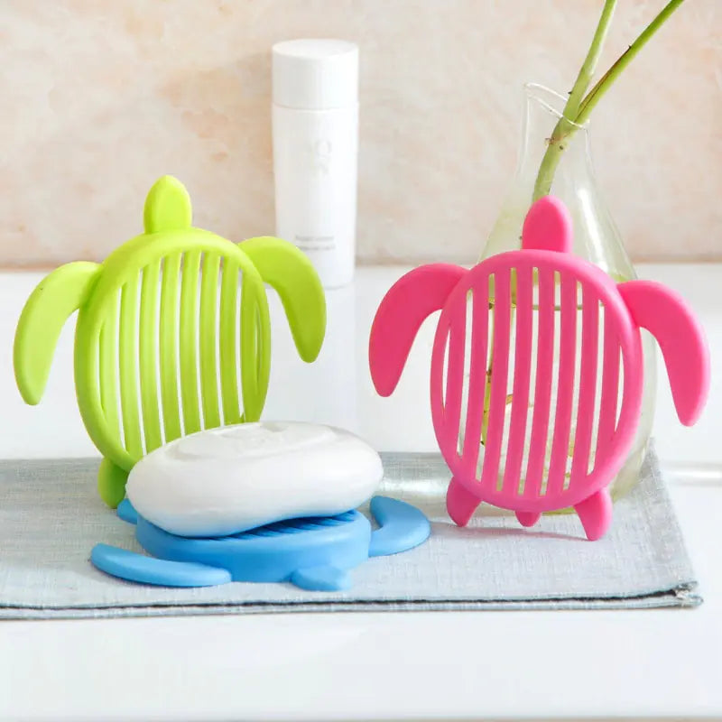 Creative Turtle Soap Dish in Candy Colors for Bathroom