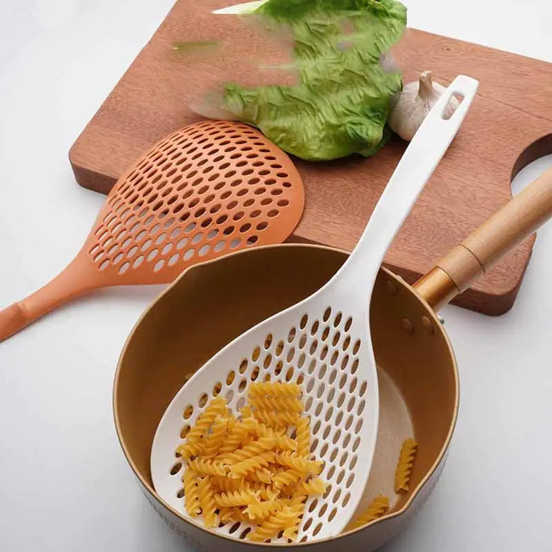 Large Colander with Long Handle Drain Filter