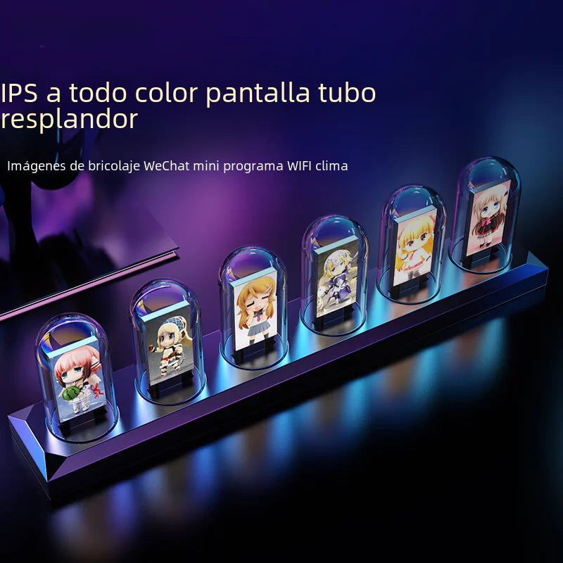 RGB Aluminum Alloy Clock with IPS Desktop Design