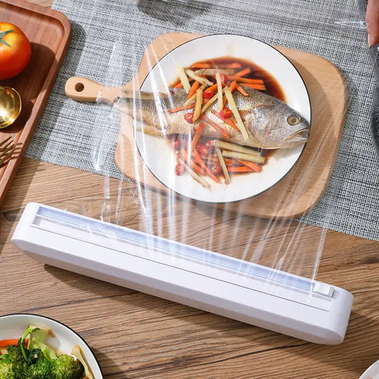 Plastic Wrap Cutter with Suction Cup for Household Use