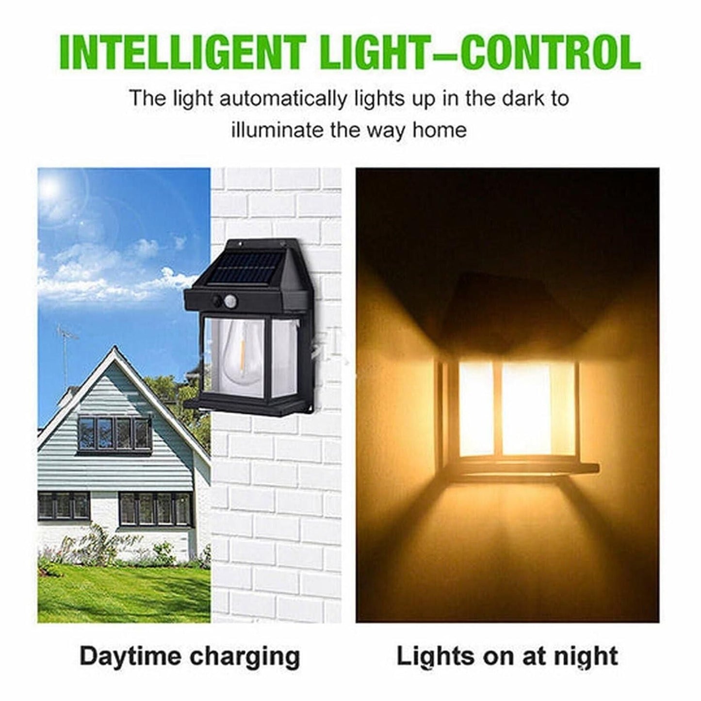 Jashiya Solar Light Outdoor Wall Light