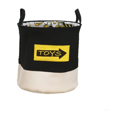 Canvas Kids Cartoon Toy Storage Basket and Organizer