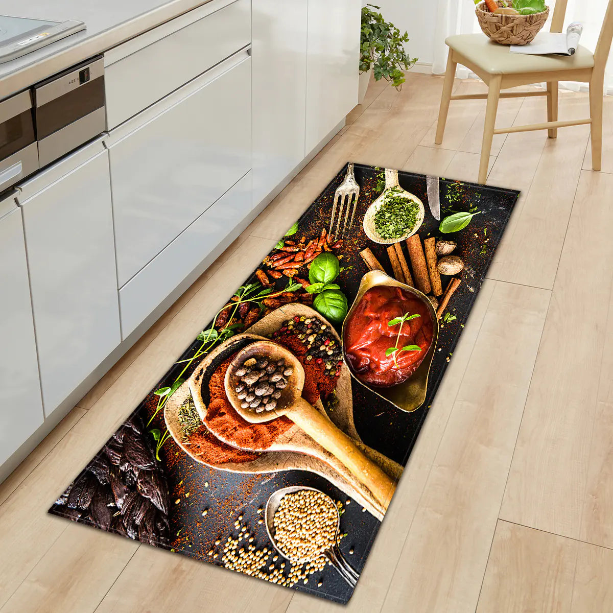 Kitchen Absorbent Non-Slip Rug for Home Use