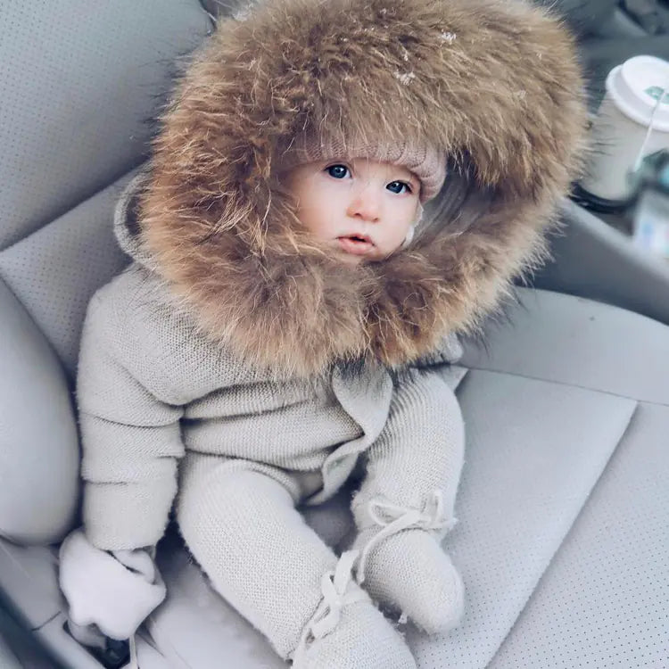 Baby Clothes, Knit Sweater and Romper for Infants