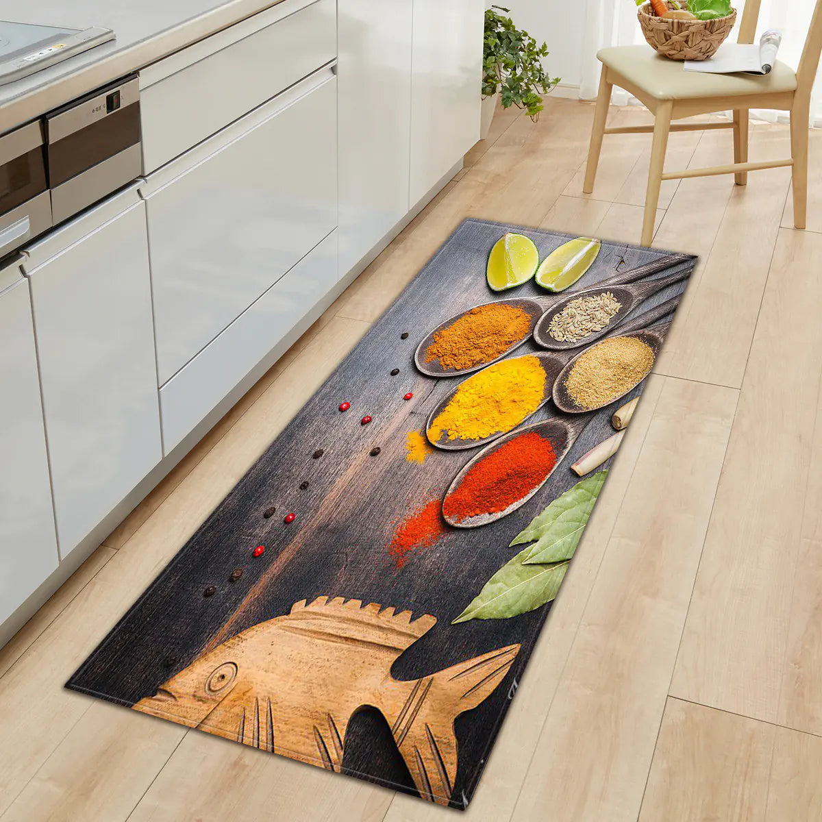 Kitchen Absorbent Non-Slip Rug for Home Use