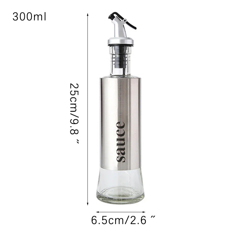 Cooking Seasoning Bottle Dispenser Glass Vinegar Sauce Olive Oil Dispenser Seasoning Jars Kitchen Cooking Tools