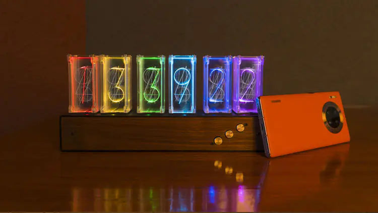 Modern Digital Nixie Tube Clock and Night Light