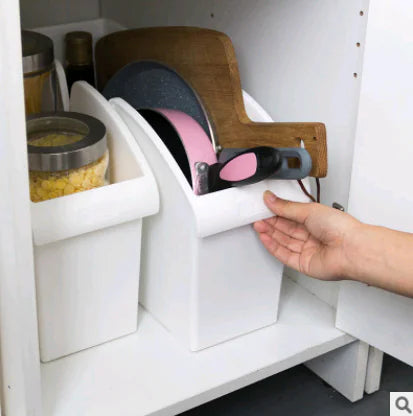 Stackable Kitchen Storage Rack with Rolling Bin and Utensil Holder