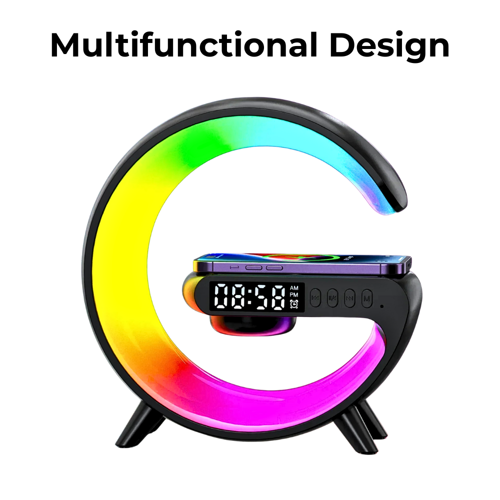 Multifunction Wireless Charger, Speaker & Alarm Clock