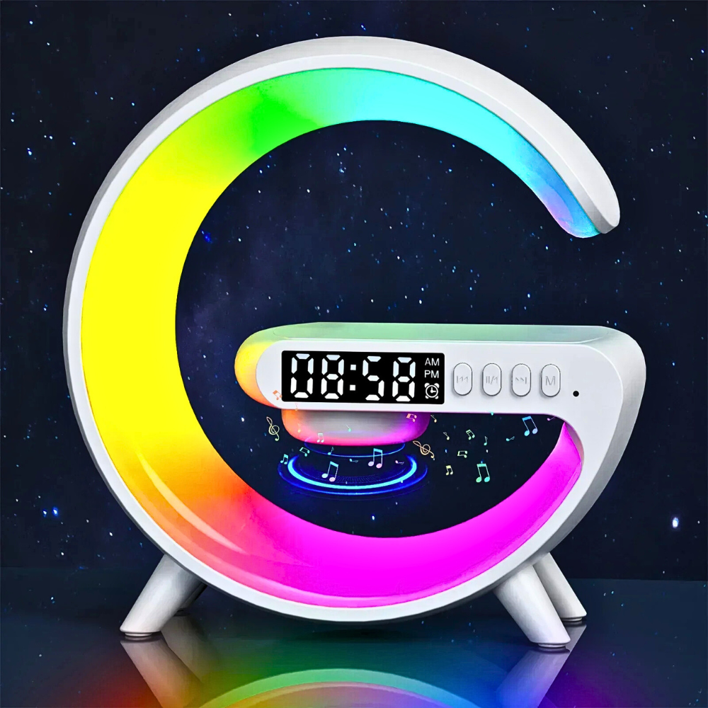 Multifunction Wireless Charger, Speaker & Alarm Clock