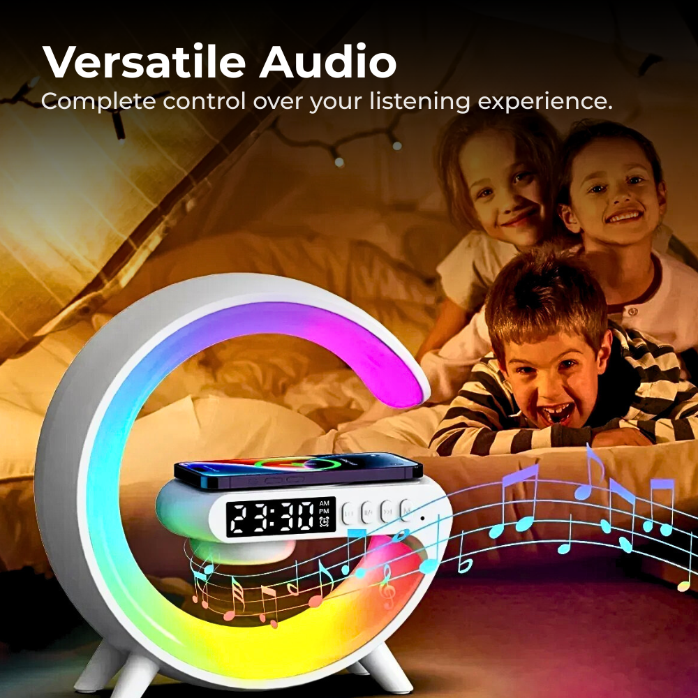 Multifunction Wireless Charger, Speaker & Alarm Clock