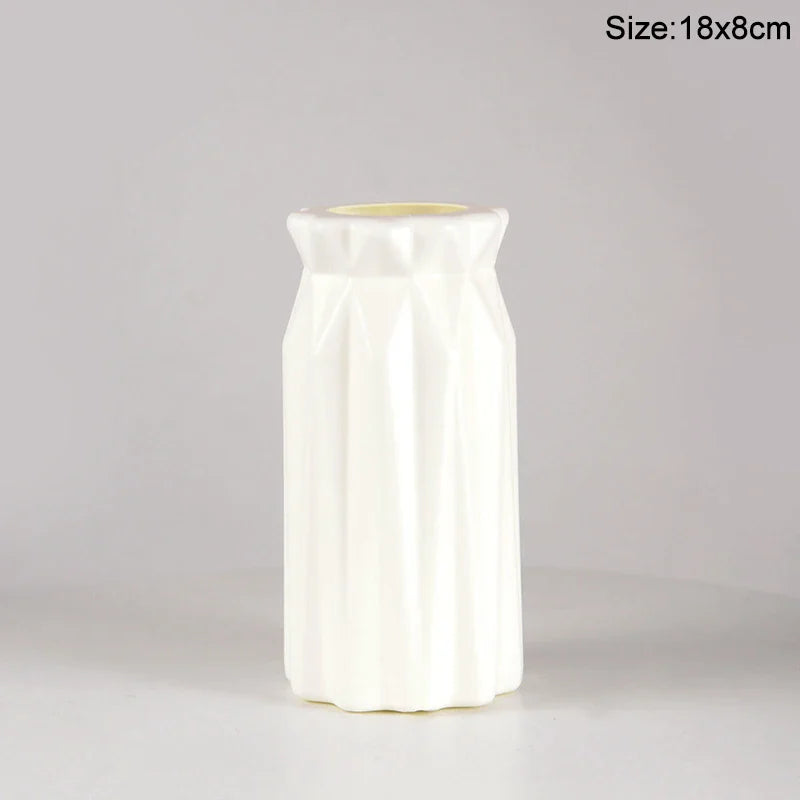 Modern Plastic Flower Vase Nordic Home Decoration