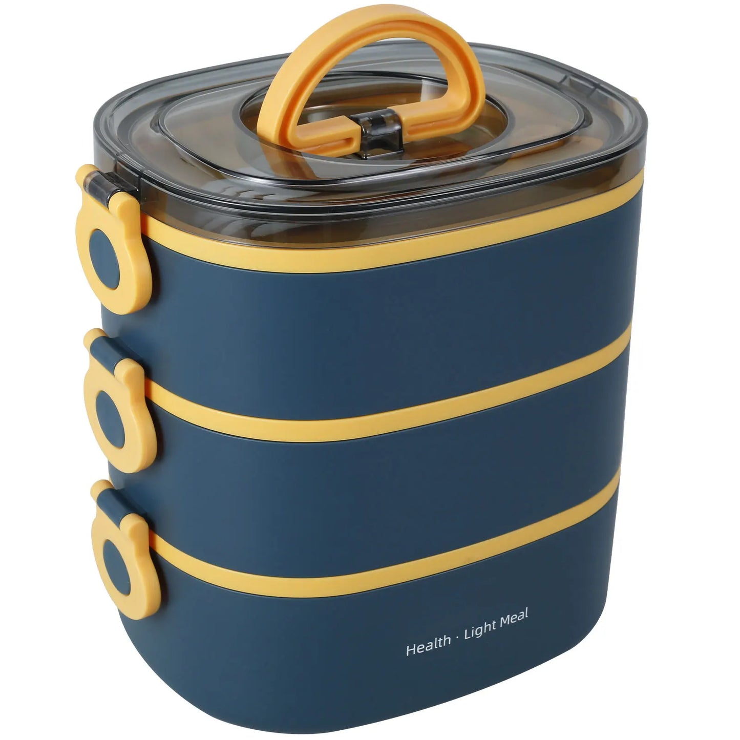 2000ML Portable 3 Layer Lunch Box - Leakproof Microwavable Food Container