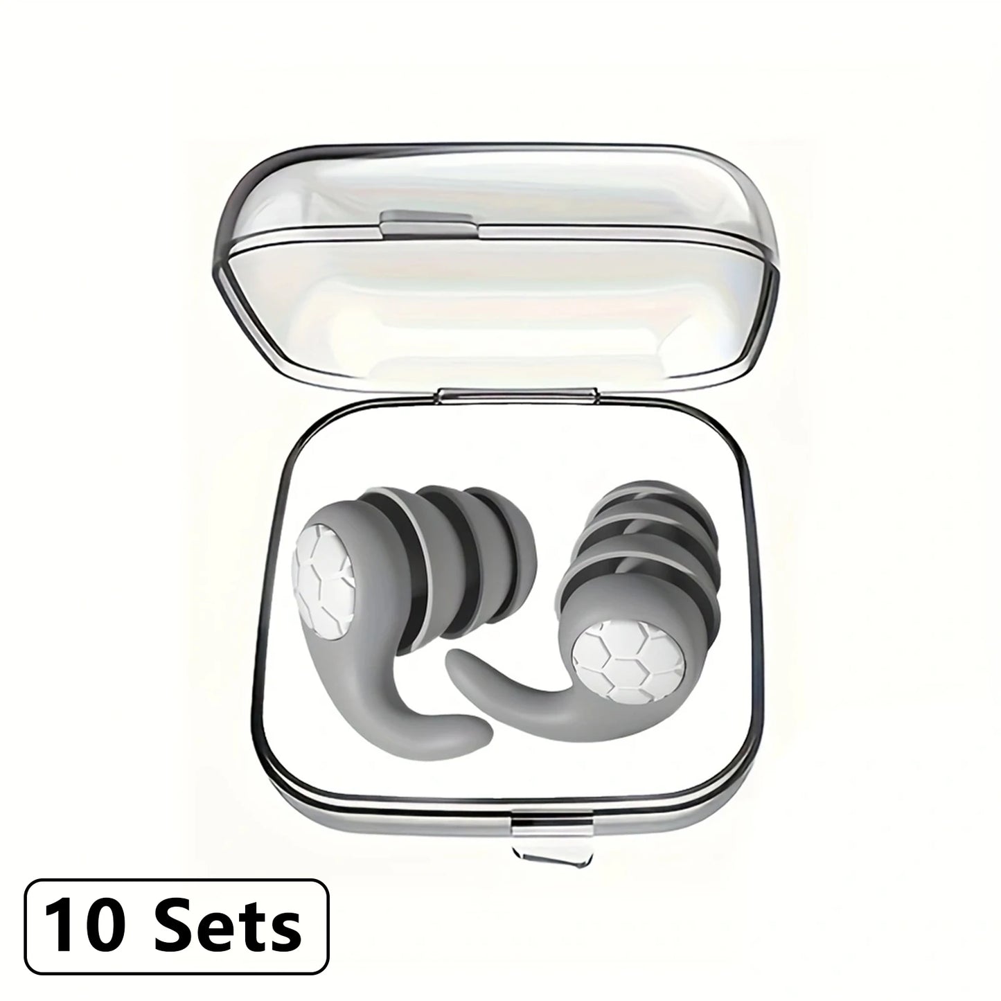 Soft Silicone Earplugs with Noise Cancellation