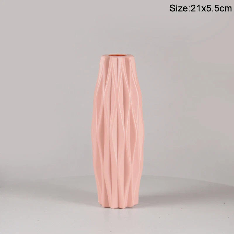 Modern Plastic Flower Vase Nordic Home Decoration