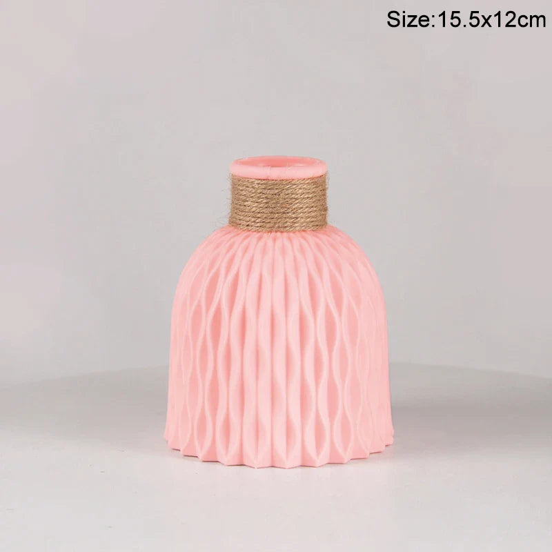 Modern Plastic Flower Vase Nordic Home Decoration