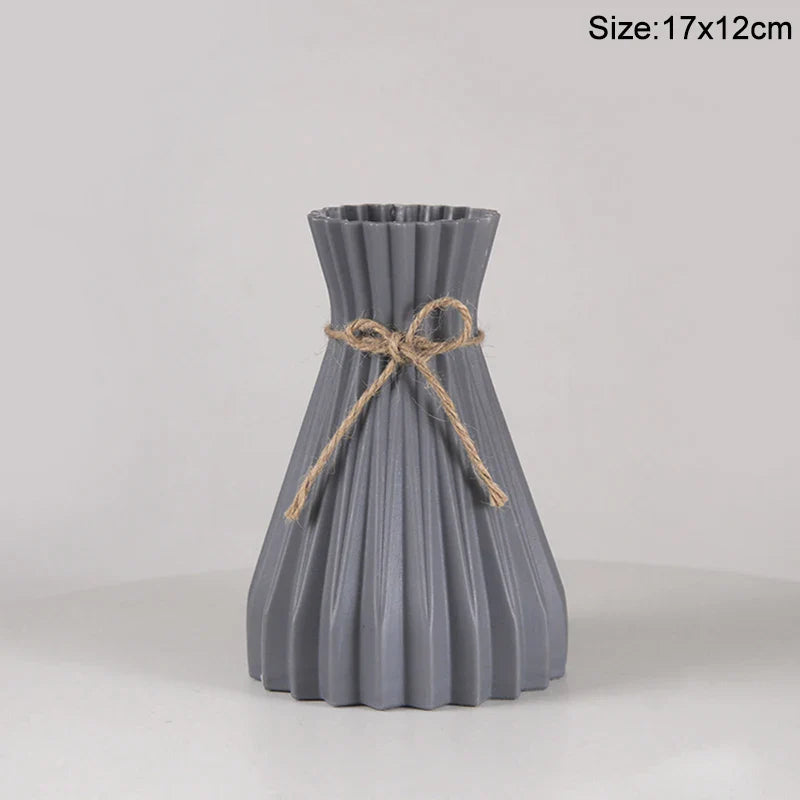 Modern Plastic Flower Vase Nordic Home Decoration