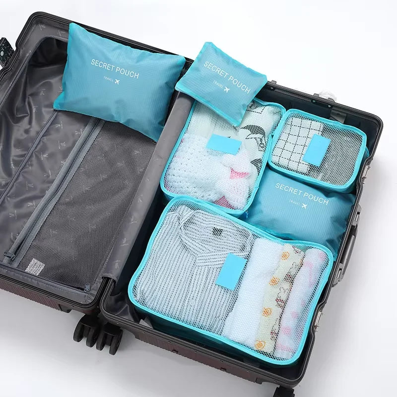 6PCS TRAVEL LUGGAGE ORGANIZER SET