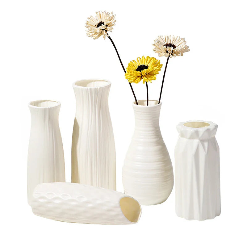 Modern Plastic Flower Vase Nordic Home Decoration