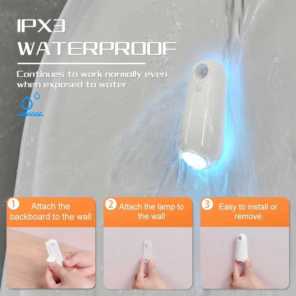 Motion Sensor RGB 7 Color Rechargeable Toilet Night Light