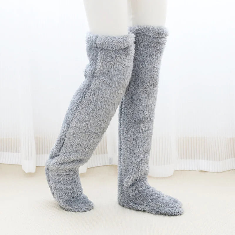 Ultra-Soft Fuzzy Long Winter Socks – Keep Your Feet Warm & Cozy All Season