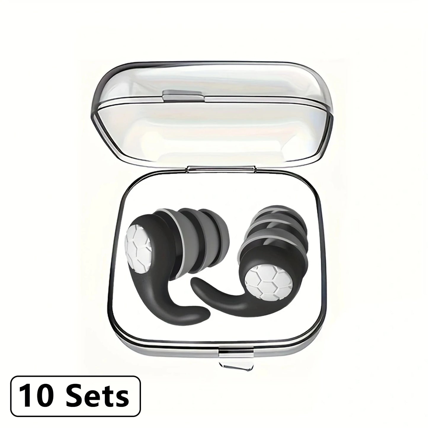Soft Silicone Earplugs with Noise Cancellation
