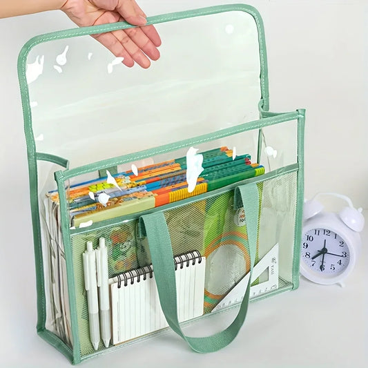 Large Capacity Portable Transparent Waterproof Expandable File Folder