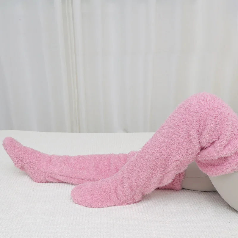 Ultra-Soft Fuzzy Long Winter Socks – Keep Your Feet Warm & Cozy All Season