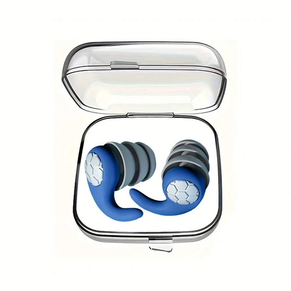 Soft Silicone Earplugs with Noise Cancellation