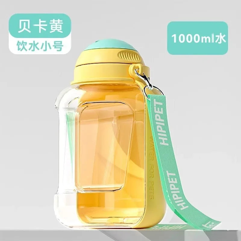 PawHydrate: Portable Pet Water & Food Bottle