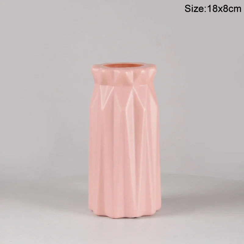 Modern Plastic Flower Vase Nordic Home Decoration