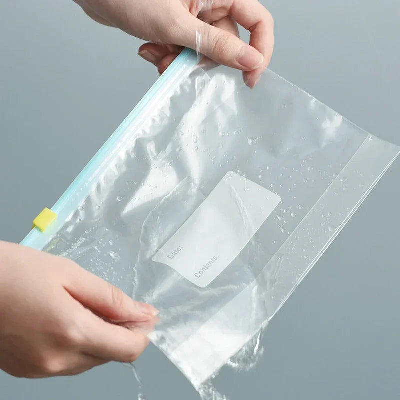 Reusable Storage Bags, Zipper Lock Bags, Food Grade Transparent Storage Bags