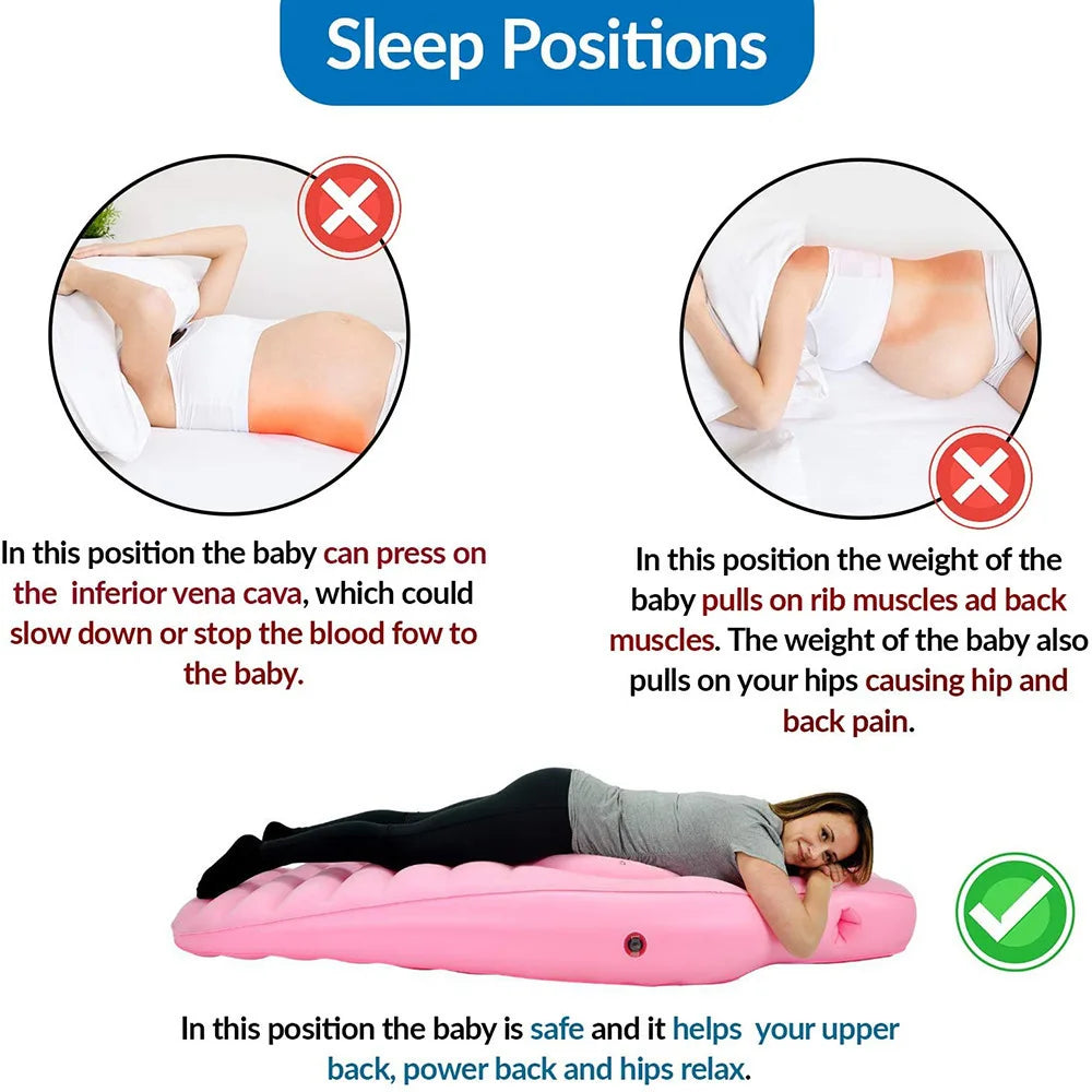 Bump-Support Inflatable Prenatal Yoga Mat