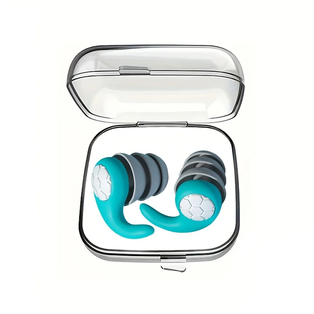 Soft Silicone Earplugs with Noise Cancellation